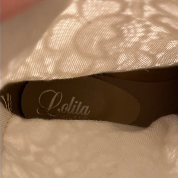 Lolita Milano Women's Light Grey Lace Ankle Boots - Picture 6 of 8